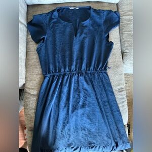 Lucky Brand Blue Crinkle Dress – Size XL